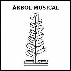 ÁRBOL MUSICAL - Pictograma (blanco y negro)