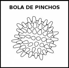 BOLA DE PINCHOS - Pictograma (blanco y negro)