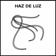 HAZ DE LUZ - Pictograma (blanco y negro)