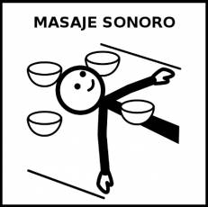 MASAJE SONORO - Pictograma (blanco y negro)