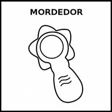 MORDEDOR - Pictograma (blanco y negro)