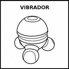 VIBRADOR - Pictograma (blanco y negro)