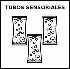 TUBOS SENSORIALES - Pictograma (blanco y negro)