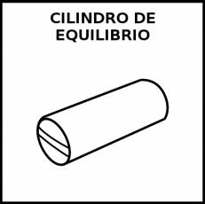 CILINDRO DE EQUILIBRIO - Pictograma (blanco y negro)