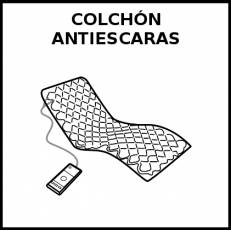 COLCHÓN ANTIESCARAS - Pictograma (blanco y negro)