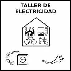 TALLER DE ELECTRICIDAD - Pictograma (blanco y negro)