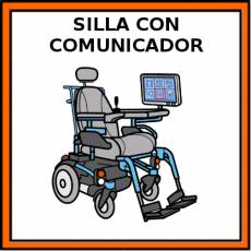 SILLA CON COMUNICADOR - Pictograma (color)