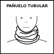 PAÑUELO TUBULAR - Pictograma (blanco y negro)