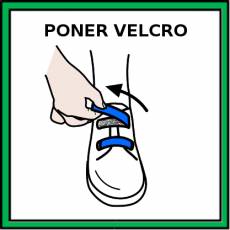 PONER VELCRO - Pictograma (color)