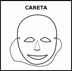CARETA - Pictograma (blanco y negro)