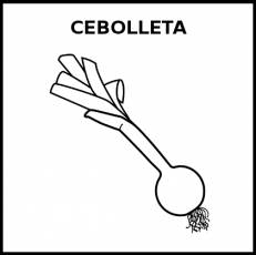 CEBOLLETA - Pictograma (blanco y negro)