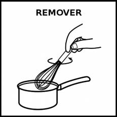 REMOVER - Pictograma (blanco y negro)