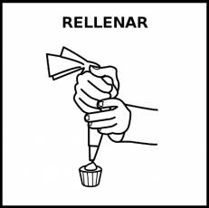 RELLENAR - Pictograma (blanco y negro)
