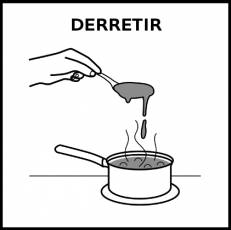 DERRETIR - Pictograma (blanco y negro)