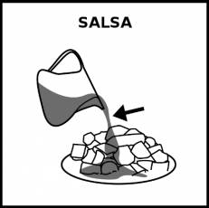 SALSA - Pictograma (blanco y negro)