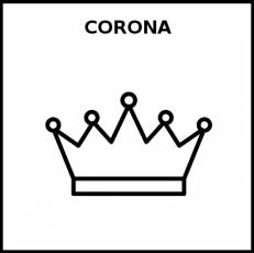 CORONA - Pictograma (blanco y negro)