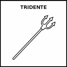 TRIDENTE - Pictograma (blanco y negro)