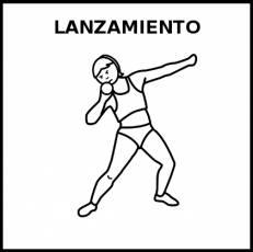 LANZAMIENTO - Pictograma (blanco y negro)