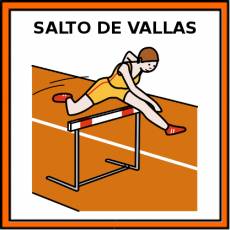 SALTO DE VALLAS - Pictograma (color)