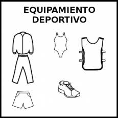 EQUIPAMIENTO DEPORTIVO - Pictograma (blanco y negro)