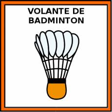 VOLANTE DE BADMINTON - Pictograma (color)