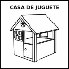 CASA DE JUGUETE - Pictograma (blanco y negro)