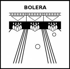 BOLERA - Pictograma (blanco y negro)