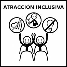 ATRACCIÓN INCLUSIVA - Pictograma (blanco y negro)