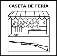 CASETA DE FERIA - Pictograma (blanco y negro)