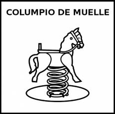 COLUMPIO DE MUELLE - Pictograma (blanco y negro)