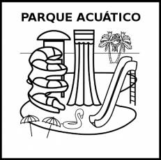 PARQUE ACUÁTICO - Pictograma (blanco y negro)