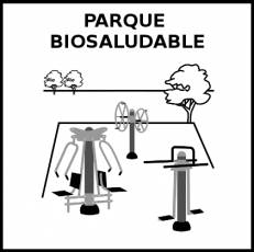 PARQUE BIOSALUDABLE - Pictograma (blanco y negro)