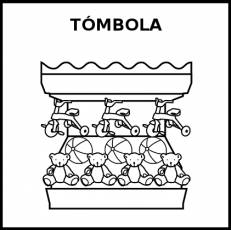 TÓMBOLA - Pictograma (blanco y negro)