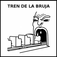 TREN DE LA BRUJA - Pictograma (blanco y negro)