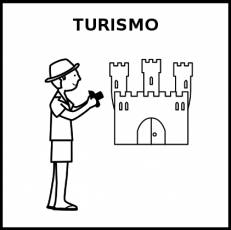 TURISMO - Pictograma (blanco y negro)