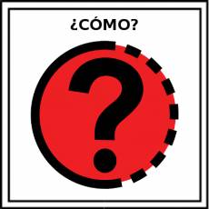 ¿CÓMO? - Pictograma (color)