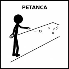 PETANCA - Pictograma (blanco y negro)
