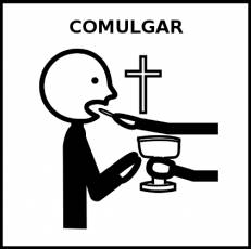 COMULGAR - Pictograma (blanco y negro)