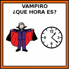 VAMPIRO ¿QUE HORA ES? - Pictograma (color)