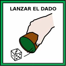LANZAR EL DADO - Pictograma (color)