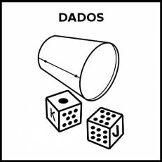 DADOS - Pictograma (blanco y negro)