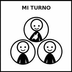 MI TURNO - Pictograma (blanco y negro)