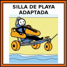 SILLA DE PLAYA ADAPTADA - Pictograma (color)