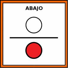 ABAJO - Pictograma (color)