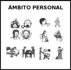 ÁMBITO PERSONAL - Pictograma (blanco y negro)