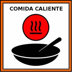 COMIDA CALIENTE - Pictograma (color)