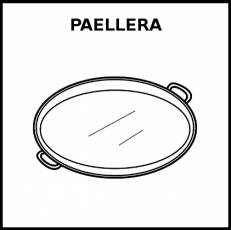 PAELLERA - Pictograma (blanco y negro)