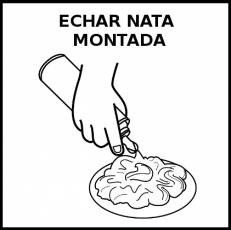 ECHAR NATA MONTADA - Pictograma (blanco y negro)