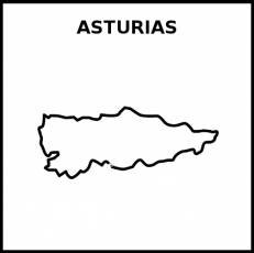 ASTURIAS - Pictograma (blanco y negro)