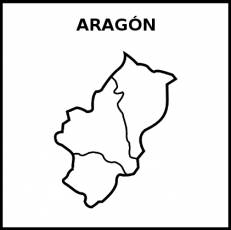 ARAGÓN - Pictograma (blanco y negro)